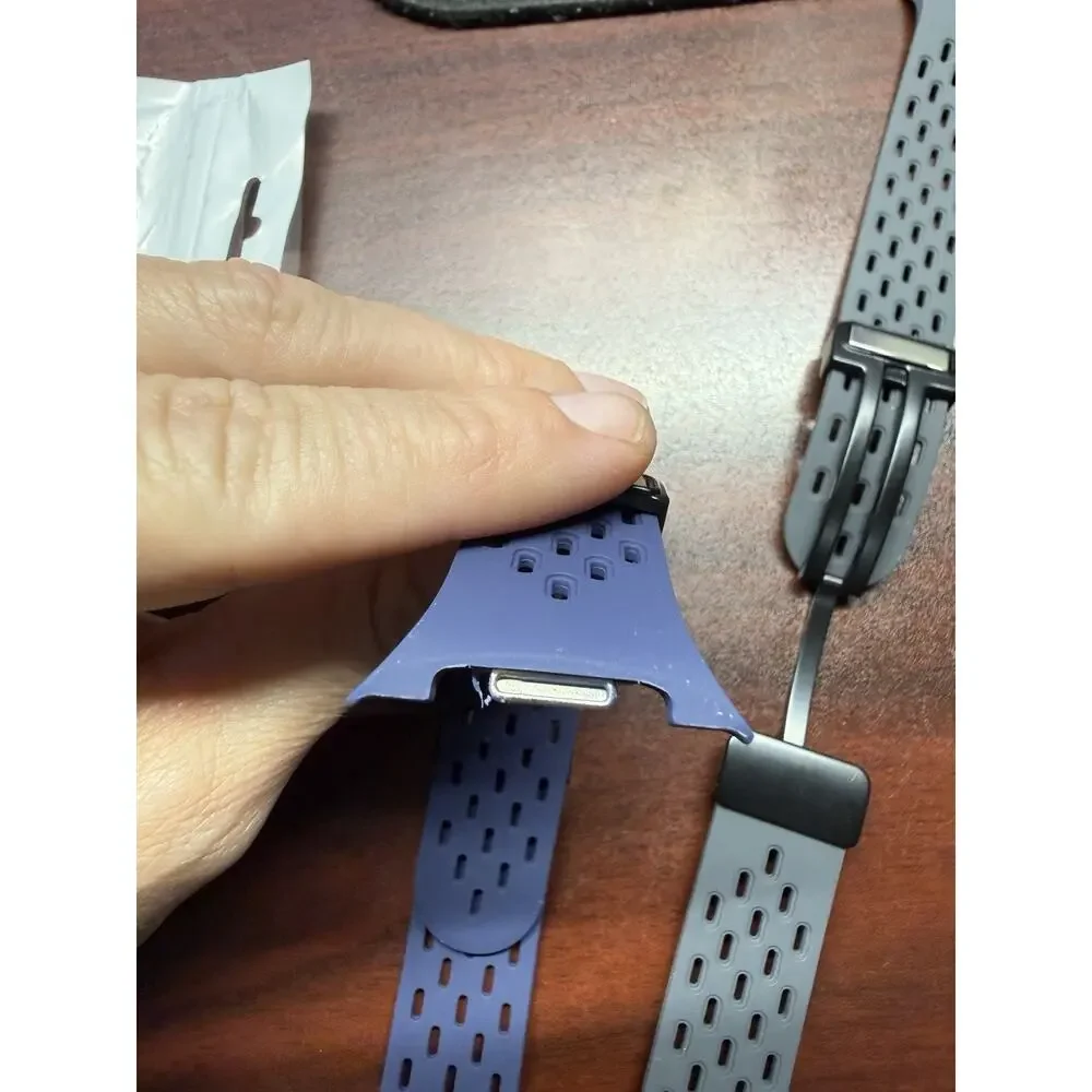 2PK Samsung Galaxy Watch 8 40/44mm & 8 Classic 46mm Silicone Band BLACK & BLUE